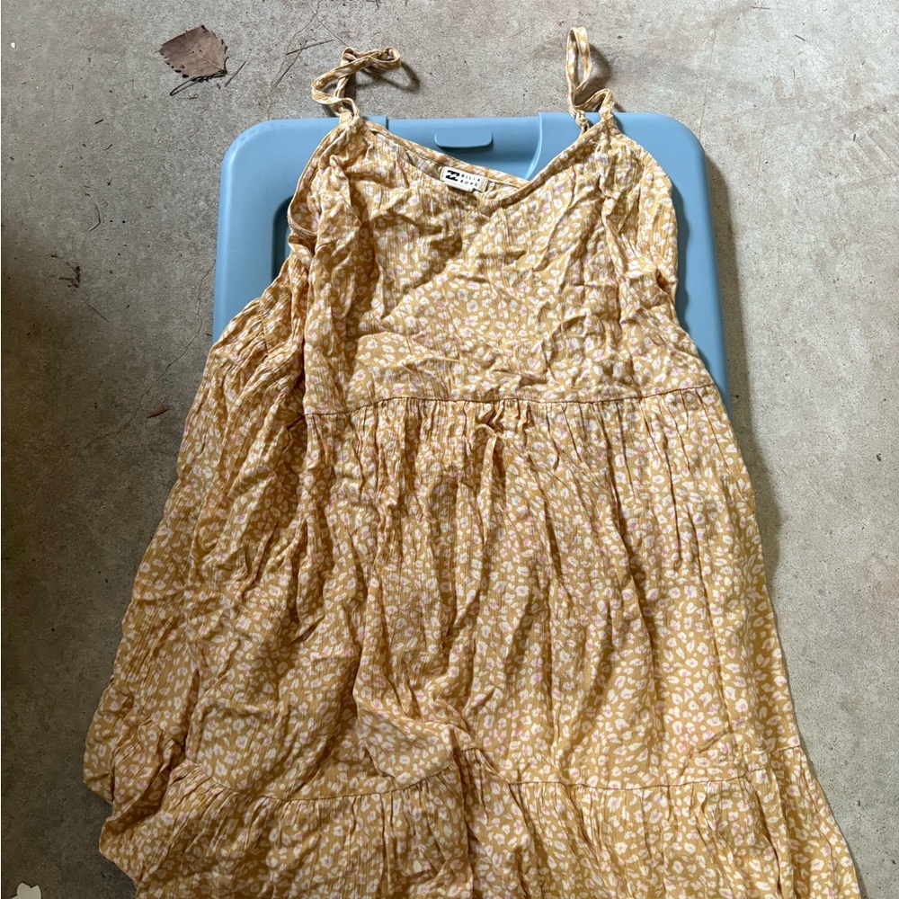 Billabong Yellow and Pink Flower Dress